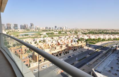Apartment - 1 - 2 for rent in Golf View Residence - Dubai Sports City - Dubai