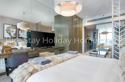 Apartment - Studio - 1 Bathroom for rent in Damac Maison Prive A - Damac Maison Prive - Business Bay - Dubai