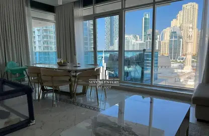 شقة - 2 غرف نوم - 2 حمامات للايجار في برج أوبال المارينا - دبي مارينا - دبي