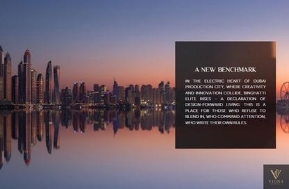 Apartment - 1 Bedroom - 2 Bathrooms for sale in Binghatti Elite - Dubai Production City (IMPZ) - Dubai