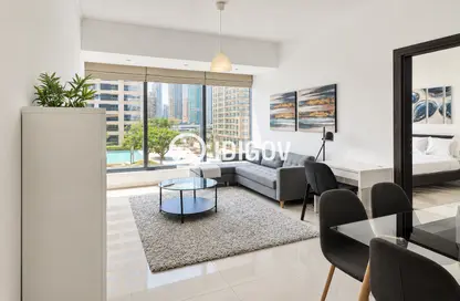 شقة - غرفة نوم - 2 حمامات للبيع في A برج سيلفرين - سيلفيرين - دبي مارينا - دبي