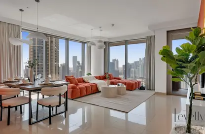 Apartment - 2 Bedrooms - 3 Bathrooms for rent in Boulevard Point - Downtown Dubai - Dubai