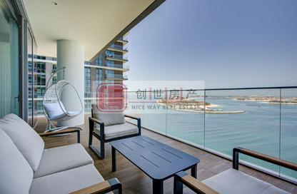 Apartment - 3 Bedrooms - 3 Bathrooms for rent in Beach Isle Tower 2 - Beach Isle - Emaar Beachfront - Dubai Harbour - Dubai