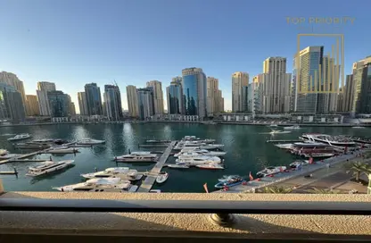 شقة - غرفة نوم - 2 حمامات للايجار في المجرة 2 - المجرة - دبي مارينا - دبي