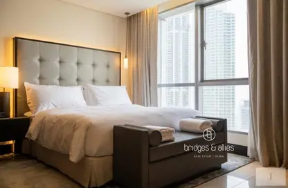 شقة - 1 حمام للايجار في فندق برج ليك - العنوان داون تاون - وسط مدينة دبي - دبي