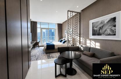 Apartment - Studio - 1 Bathroom for rent in Damac Maison Prive B - Damac Maison Prive - Business Bay - Dubai