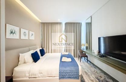 Apartment - Studio - 1 Bathroom for rent in Damac Maison Prive A - Damac Maison Prive - Business Bay - Dubai