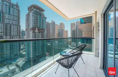 شقة - غرفة نوم - 1 حمام للايجار في برج الزمان والمكان - دبي مارينا - دبي