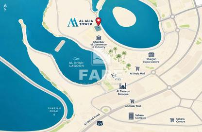 Apartment - 3 - 4 for sale in Al Alia Tower - Al Khan - Sharjah