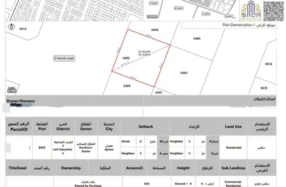 أرض - استوديو للبيع في الجرف 3 - الجرف - عجمان وسط المدينة - عجمان