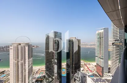 Apartment - 3 Bedrooms - 4 Bathrooms for rent in Al Fattan Marine Tower - Al Fattan Marine Towers - Jumeirah Beach Residence - Dubai