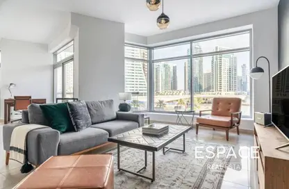 Apartment - 1 Bedroom - 2 Bathrooms for rent in Bonaire Tower - Park Island - Dubai Marina - Dubai