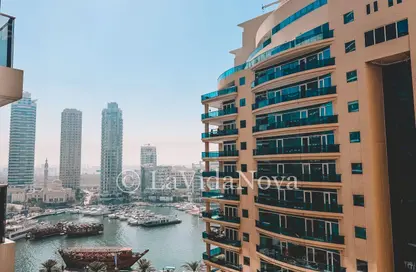 شقة - غرفة نوم - 2 حمامات للايجار في برج التألق 2 - أبراج البريق - دبي مارينا - دبي