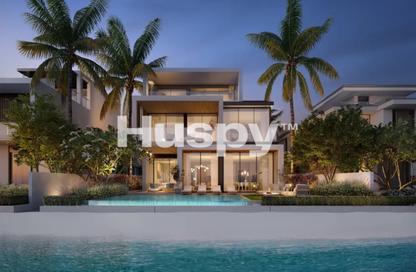 Villa - 5 - 6 for sale in Beach Collection Frond F - Beach Collection - Palm Jebel Ali - Dubai