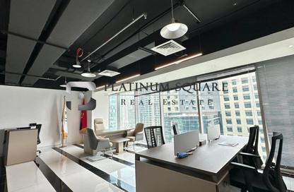 Office Space - Studio - 1 Bathroom for rent in The Binary Tower - Business Bay - Dubai