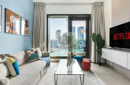 شقة - غرفة نوم - 2 حمامات للايجار في برج التألق 1 - أبراج البريق - دبي مارينا - دبي