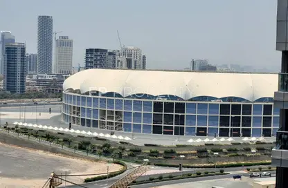 Apartment - 2 Bedrooms - 2 Bathrooms for rent in Hub Canal 2 - Hub Golf View Apartments - Dubai Sports City - Dubai