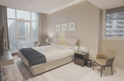 Apartment - Studio - 1 Bathroom for rent in Damac Maison Prive A - Damac Maison Prive - Business Bay - Dubai