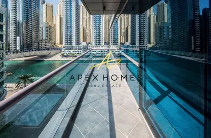 شقة - 3 غرف نوم - 4 حمامات للايجار في برج أري مارينا فيو - دبي مارينا - دبي