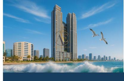 شقة - 1 حمام للبيع في برج موجان - طريق كورنيش عجمان - عجمان