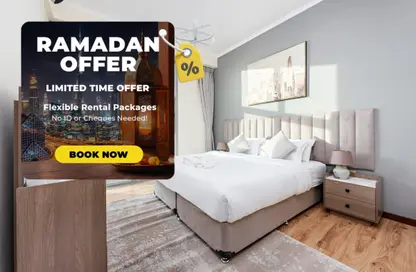 شقة - غرفة نوم - 2 حمامات للايجار في برج دي إي سي 1 - D.E.C.  أبراج - دبي مارينا - دبي