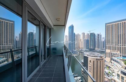 Apartment - 1 - 2 for rent in Silverene Tower B - Silverene - Dubai Marina - Dubai