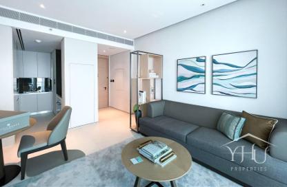 Apartment - 1 - 2 for rent in Jumeirah Gate Tower 2 - The Address Jumeirah Resort and Spa - Jumeirah Beach Residence - Dubai