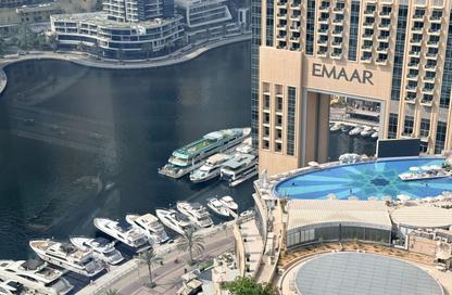 Office Space - Studio - 2 for rent in Marina Plaza - Dubai Marina - Dubai