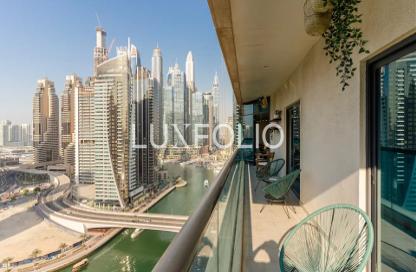 Apartment - 2 Bedrooms - 3 Bathrooms for rent in Time Place Tower - Dubai Marina - Dubai