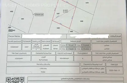 Land - Studio for sale in Al Jurf Industrial 3 - Al Jurf Industrial - Ajman