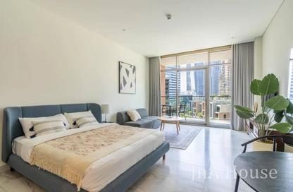 Apartment - Studio - 1 Bathroom for rent in Peninsula Five - Peninsula - Business Bay - Dubai