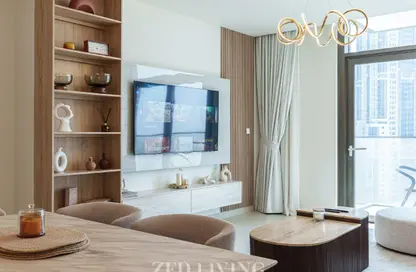 شقة - 2 غرف نوم - 2 حمامات للايجار في برج التاج - وسط مدينة دبي - دبي