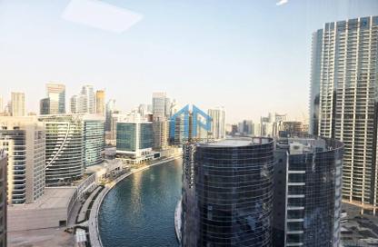 Office Space - Studio - 1 Bathroom for rent in The Binary Tower - Business Bay - Dubai