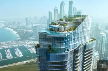 Apartment - 3 Bedrooms - 4 Bathrooms for sale in Habtoor Grand Residences - Dubai Marina - Dubai