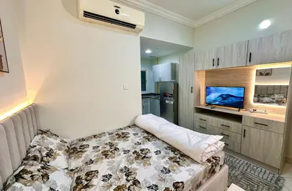 Apartment - Studio - 1 Bathroom for rent in Al Butina 9 Building - Al Butina - Sharjah