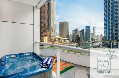 شقة - غرفة نوم - 1 حمام للايجار في برج كنتننتال - دبي مارينا - دبي