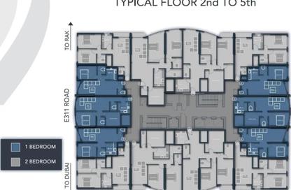 Apartment - 1 Bedroom - 2 Bathrooms for sale in Al Aamra Gardens - Al Amerah - Ajman Apartment - 1 Bedroom - 2 Bathrooms for sale in Al Aamra Gardens - Al Amerah - Ajman