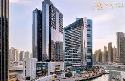 Apartment - Studio - 1 Bathroom for rent in Silverene Tower B - Silverene - Dubai Marina - Dubai