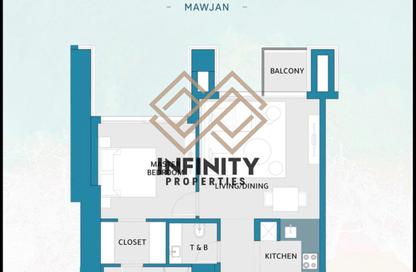 Apartment - 1 Bedroom - 2 Bathrooms for sale in Mawjan Tower - Ajman Corniche Road - Ajman Apartment - 1 Bedroom - 2 Bathrooms for sale in Mawjan Tower - Ajman Corniche Road - Ajman