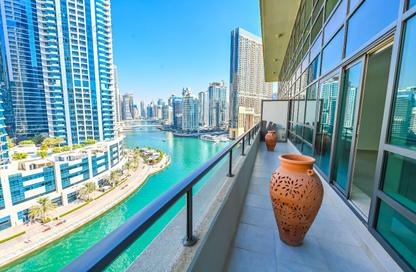 Penthouse - 3 Bedrooms - 2 Bathrooms for rent in Marina Quays North - Marina Quays - Dubai Marina - Dubai