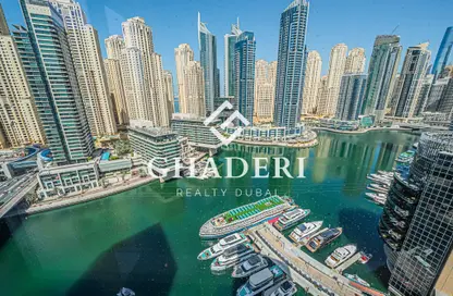 Apartment - 1 Bedroom - 2 Bathrooms for rent in Silverene Tower B - Silverene - Dubai Marina - Dubai