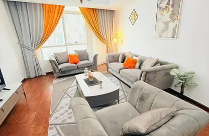 Apartment - 2 Bedrooms - 2 Bathrooms for rent in Beach Tower 2 - Al Khan Lagoon - Al Khan - Sharjah