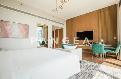Apartment - Studio - 1 Bathroom for rent in Intercontinental Residences Business Bay - Business Bay - Dubai