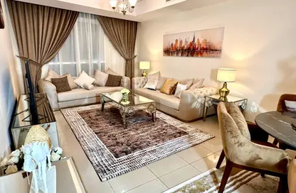 Apartment - 2 Bedrooms - 2 Bathrooms for rent in Beach Tower 2 - Al Khan Lagoon - Al Khan - Sharjah