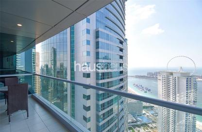 Apartment - 3 Bedrooms - 4 Bathrooms for rent in Al Fattan Marine Tower - Al Fattan Marine Towers - Jumeirah Beach Residence - Dubai