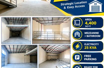 Warehouse - Studio - 2 for rent in Al Jurf Industrial 1 - Al Jurf Industrial - Ajman