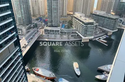 Apartment - 1 Bathroom for rent in Silverene Tower B - Silverene - Dubai Marina - Dubai