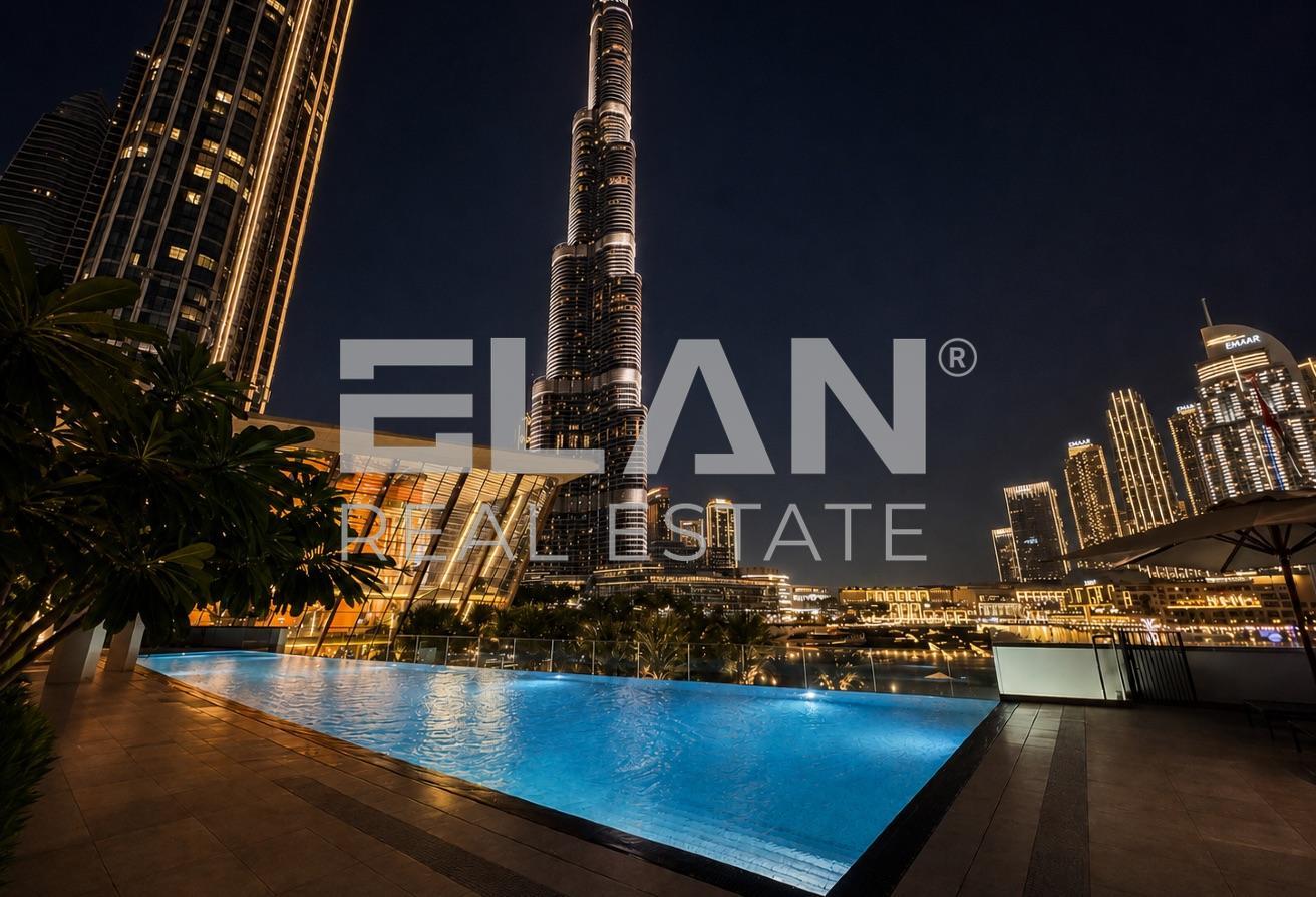 Unfurnished | Burj and Fountain Views | Bright photo 18