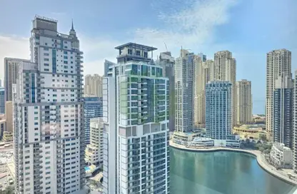 Apartment - 1 Bedroom - 2 Bathrooms for rent in Time Place Tower - Dubai Marina - Dubai