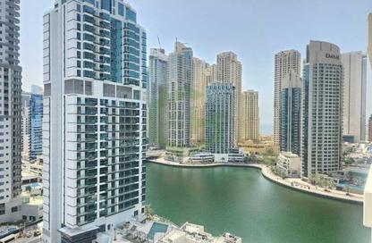 Apartment - 1 Bedroom - 2 Bathrooms for rent in Time Place Tower - Dubai Marina - Dubai